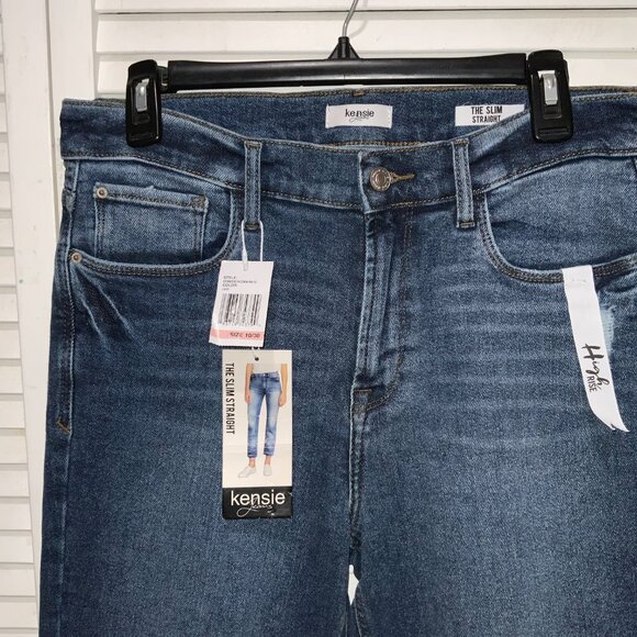 Kenzie High Rise The Slim Straight Dark Wash Jeans Size 10/30 - Picture 2 of 3